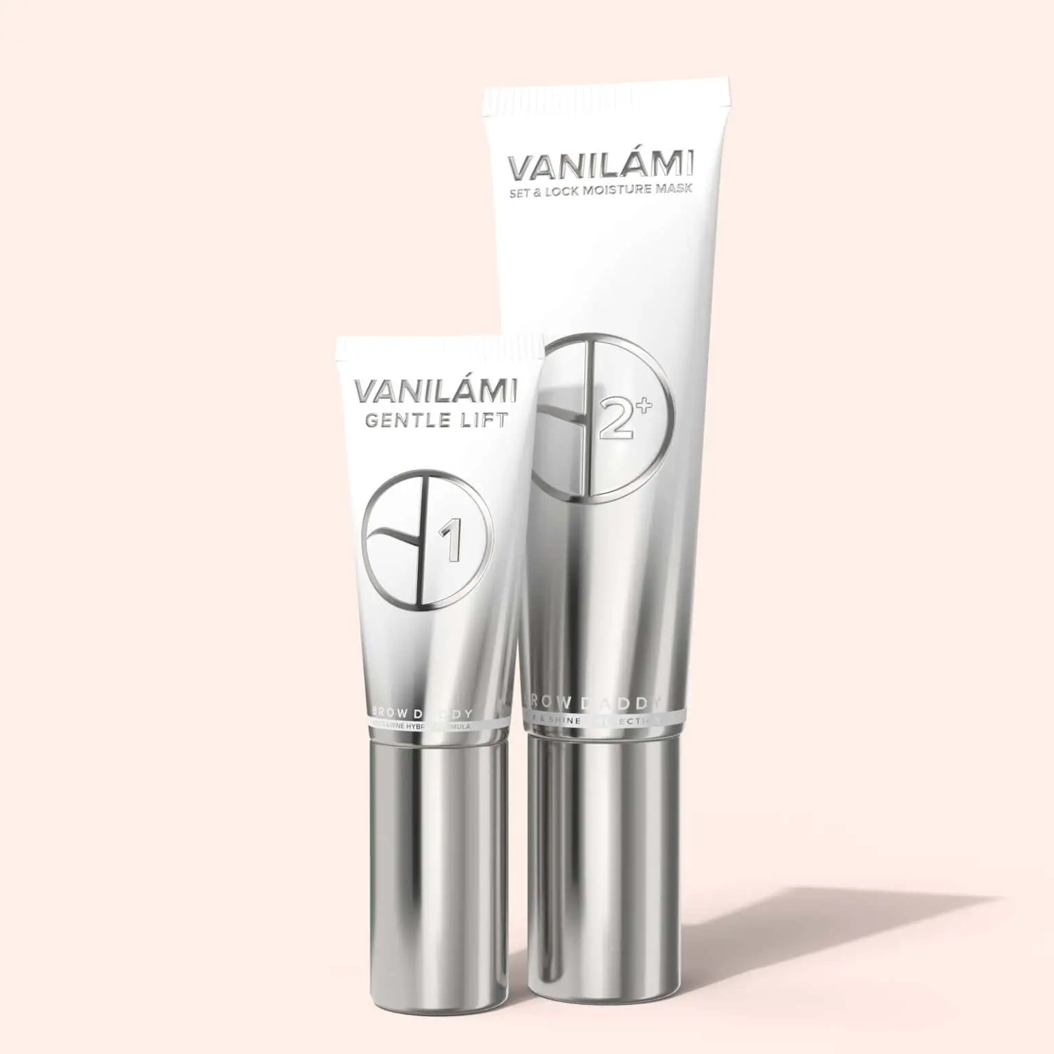 Professional Brow Lamination & Lash Lift Makeup Kit, 2-Step Hydrating Vanilla-Scented Brow Treatment Set That Protects Hair Structure for Advanced Care & Healthy Finish, Vanilla Scent, Eyebrow Shape, Brow Styling