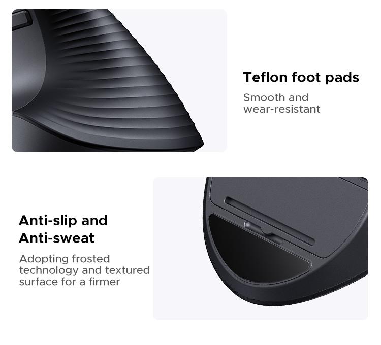 UGREEN Vertical Mouse Bluetooth 5.0 & 2.4G Wireless Ergonomic Mouse with 5 Buttons, 4000 DPI, Balck & Pink Ergonomic Mouse Compatible with PC/Laptop，Only 2.4G Model(Bluetooth not supported),TikTokShopBlackFriday ,TikTokShopHolidayHaul