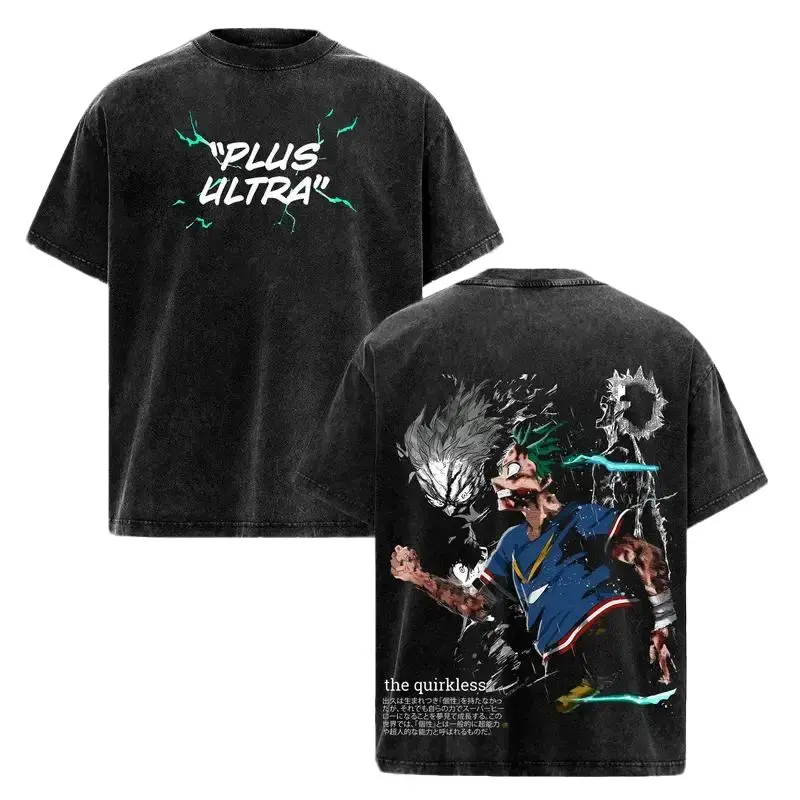 My Hero Academia T-Shirt, Anime Graphic Tee, Deku Bakugo Todoroki Shirt, Japanese Manga Streetwear, Vintage Oversized Top, Hero Academia Apparel, Shonen Battle Outfit