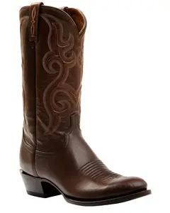 Lucchese Men's Espresso Smooth Western Boot Round Toe - M3431.R3 Lucchese Men's Espresso Smooth Western Boot Round Toe - M3431.R3