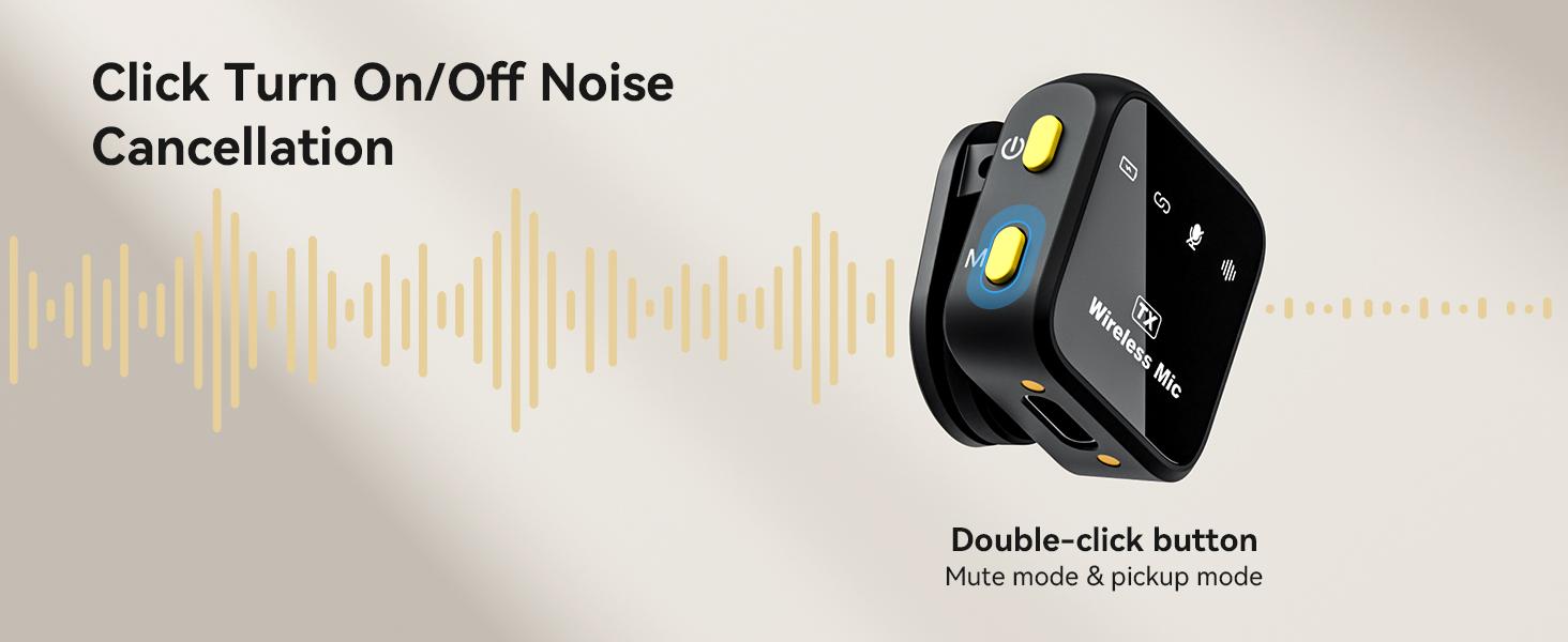 KUKIHO Wireless Lavalier Microphone for iPhone iPad Android With Charging Case Audio Smartphone Audio Smartphone