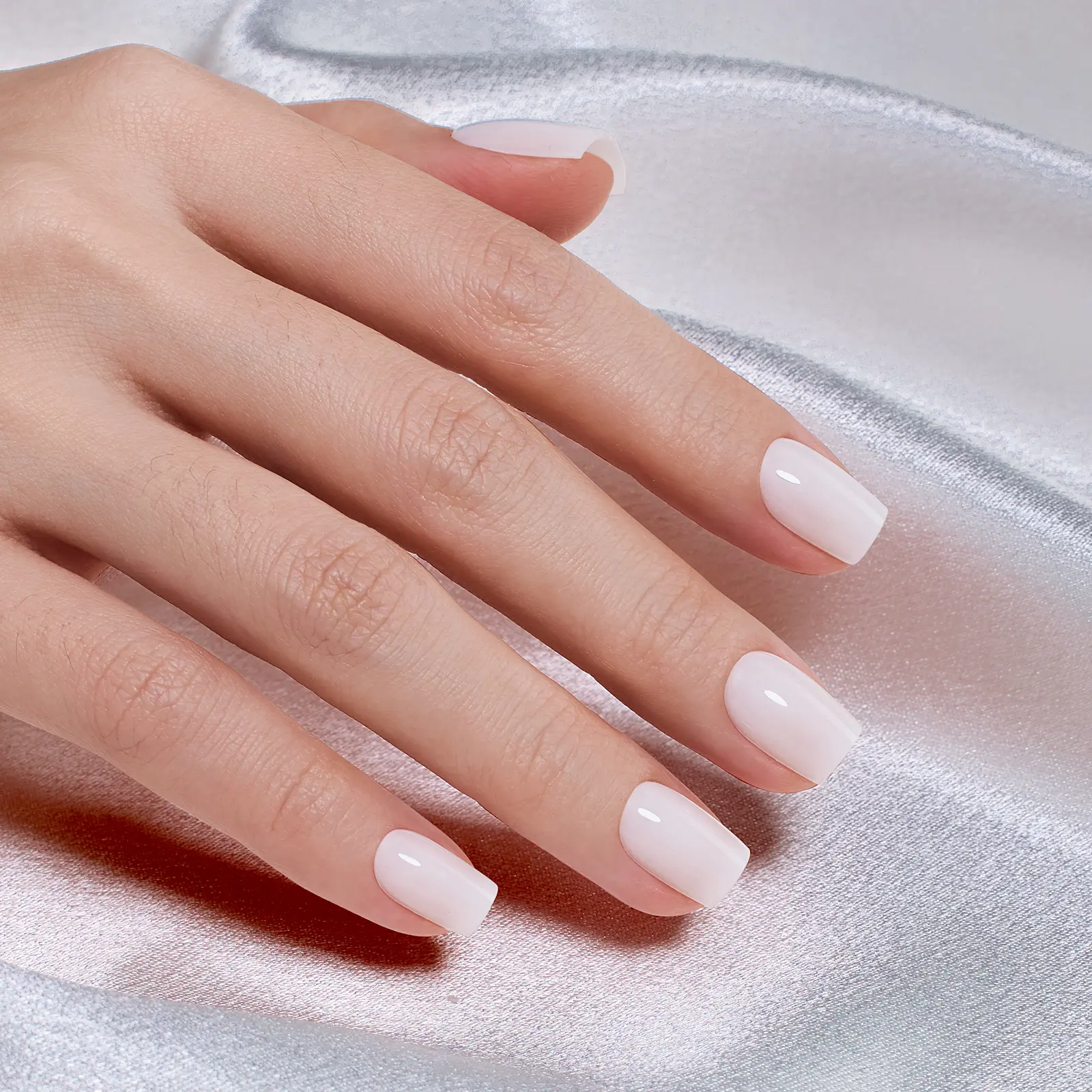 Short Square【Milky White】15Sizes 30Pcs