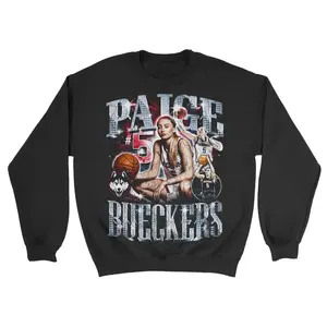 Paige Bueckers Sweatshirt – Basketball Graphic Crewneck for Fans, Men's Sweatshirts.