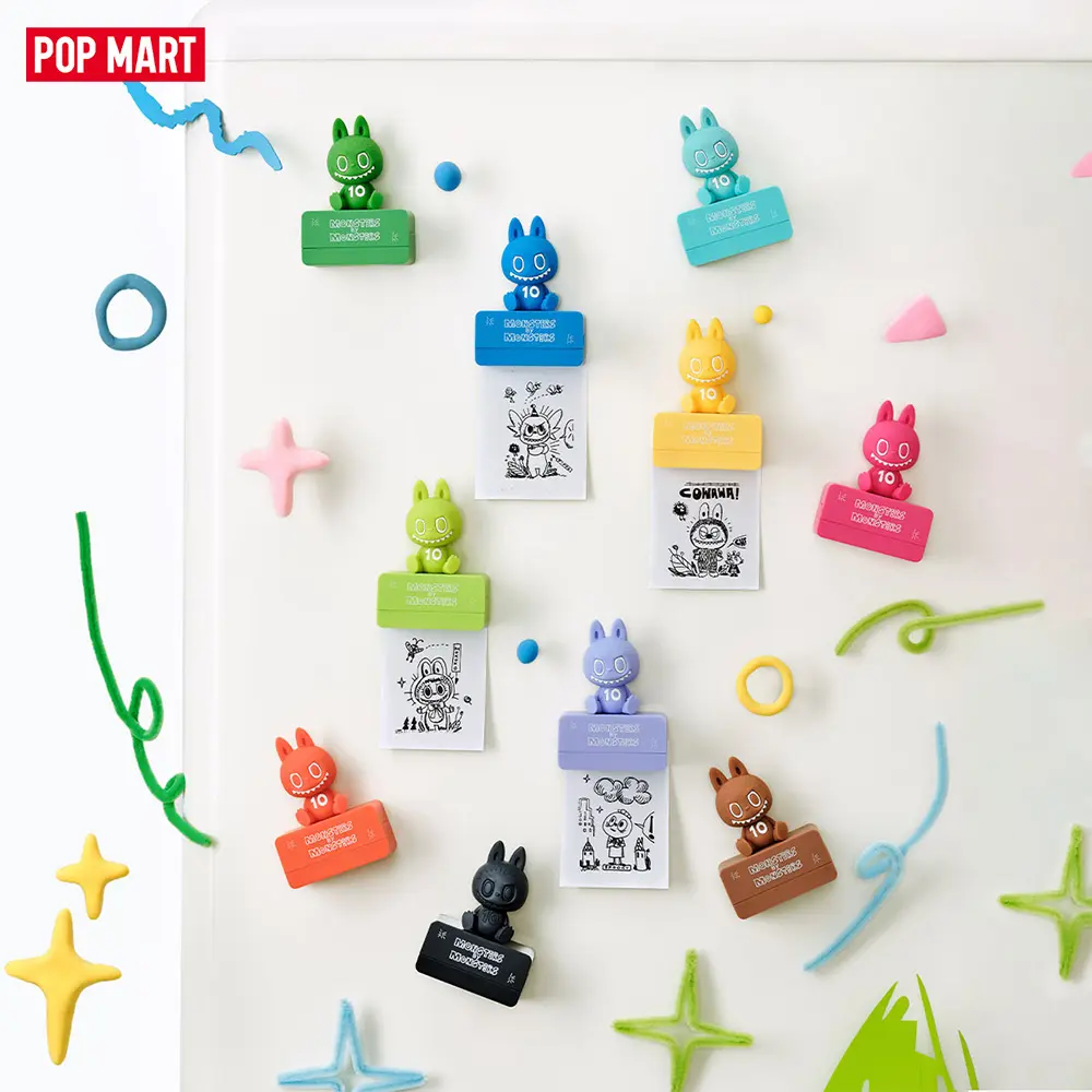 POP MART THE MONSTERS 10th Anniversary Series Fridge Magnet Blind Box LABUBU Fun Toy