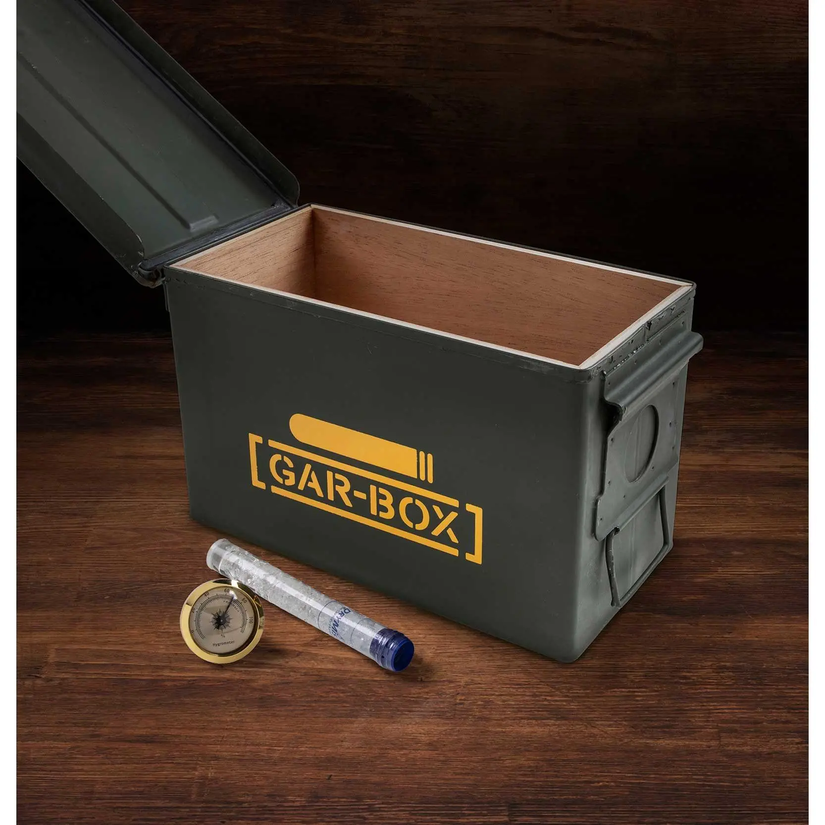 Gar-Box Reclaimed Military Can Cigar Humidor