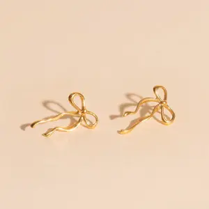 Dainty Bow Stud Earrings