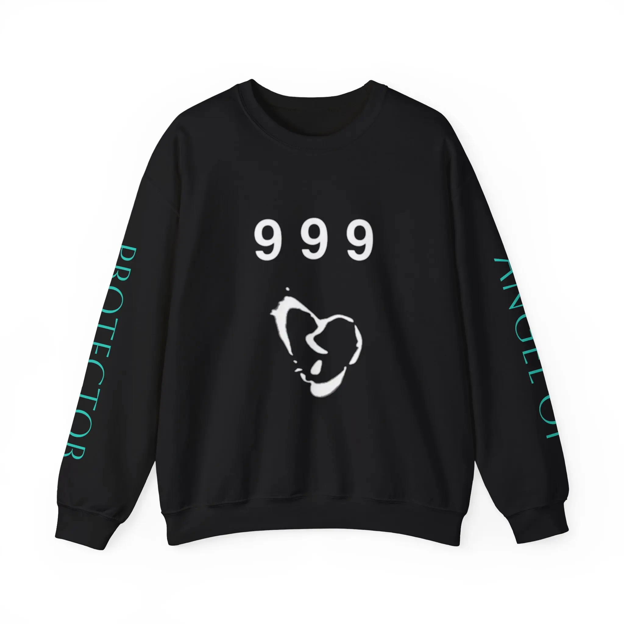 Angel Protector Unisex Sweatshirt Crewneck, 999 Design, Guardian Angel Jumper, Heavenly Shirt, Spiritual Pullover, Religious Top