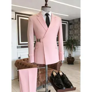 Men's two-piece suit jacket and pants are an ideal choice for weddings, formal events, and casual occasions