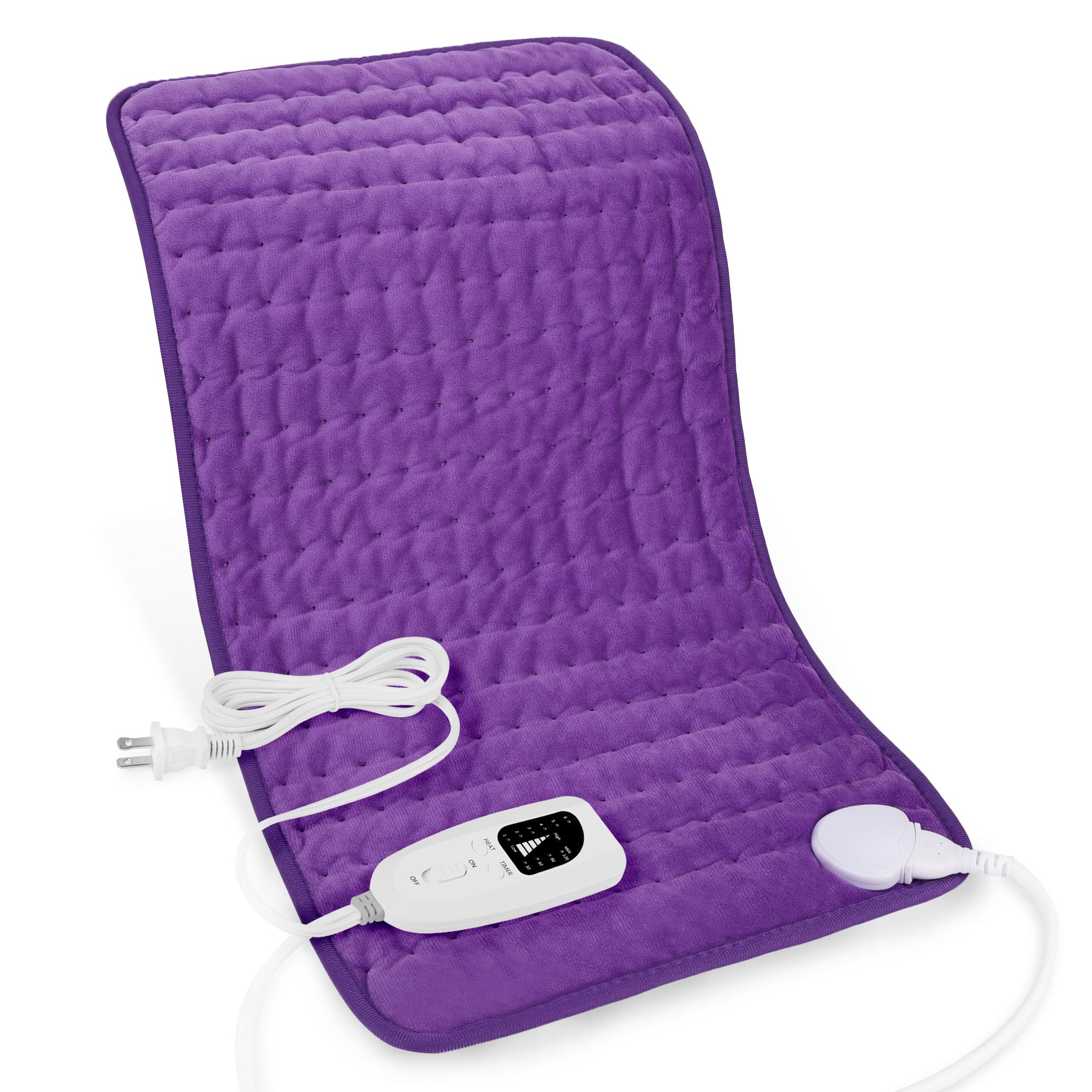 Deepsoon Heating pad, 33in×17in, 24in×12in, 6 temperature levels and 4 time settings, portable, back, neck, shoulders and legs heating, machine washable, perfect holiday gift for men, women, parents, Christmas gift