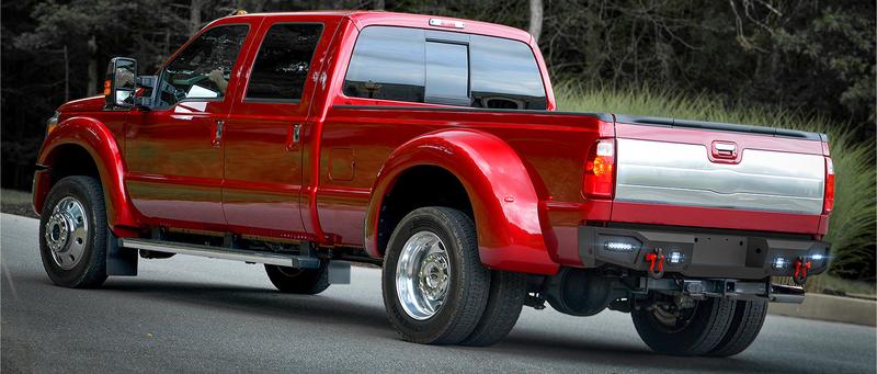 Rear Aftermarket Bumpers for Ford Compatible with 1999-2016 3rd Gen Ford F250 F350 F450