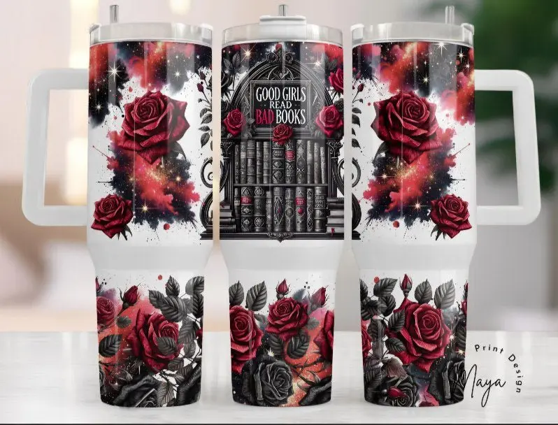 40 oz Tumbler - Good Girls Bad Books