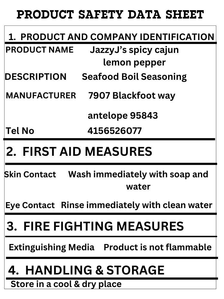 JazzyJ’s spicy cajun lemon pepper🍋🥵