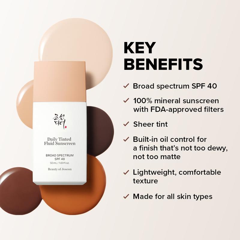 [Beauty of Joseon Official] Daily Tinted Fluid Sunscreen 50ml Spf Facial