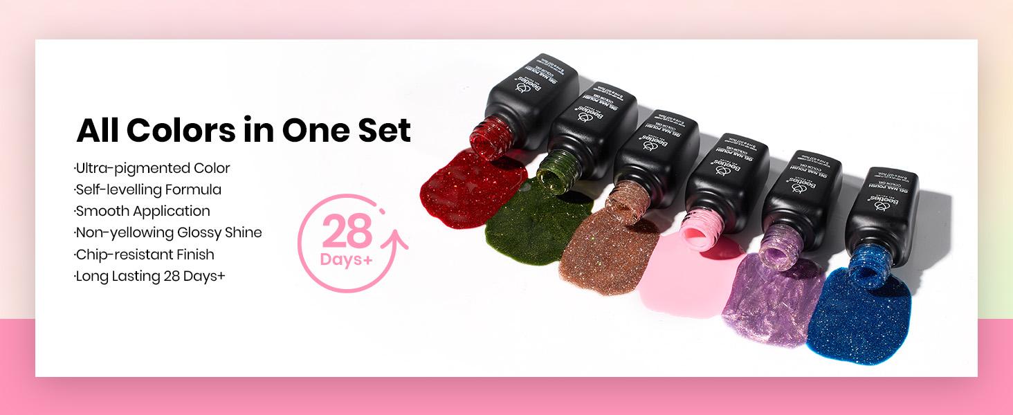 Beetles 100Colors Gel Nail Polish Set,【Base & Top Coat&Color Gel&Manicure Tool&Decoration】DIY Nails at home Gift for girl Gift for woman gel x nails Cutics Cosmetic #TikTokShopBacktoSchool