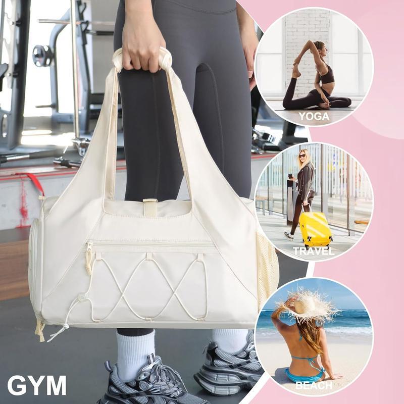 Gym Casual Sports Bag, Lightweight Duffel with Shoe Compartment, Weekender with Wet Pocket, Organizer Storage Workout Yoga Tote Gym Casual Sports Bag, Lightweight Duffel with Shoe Compartment, Weekender with Wet Pocket, Organizer Storage Workout Yoga Tote