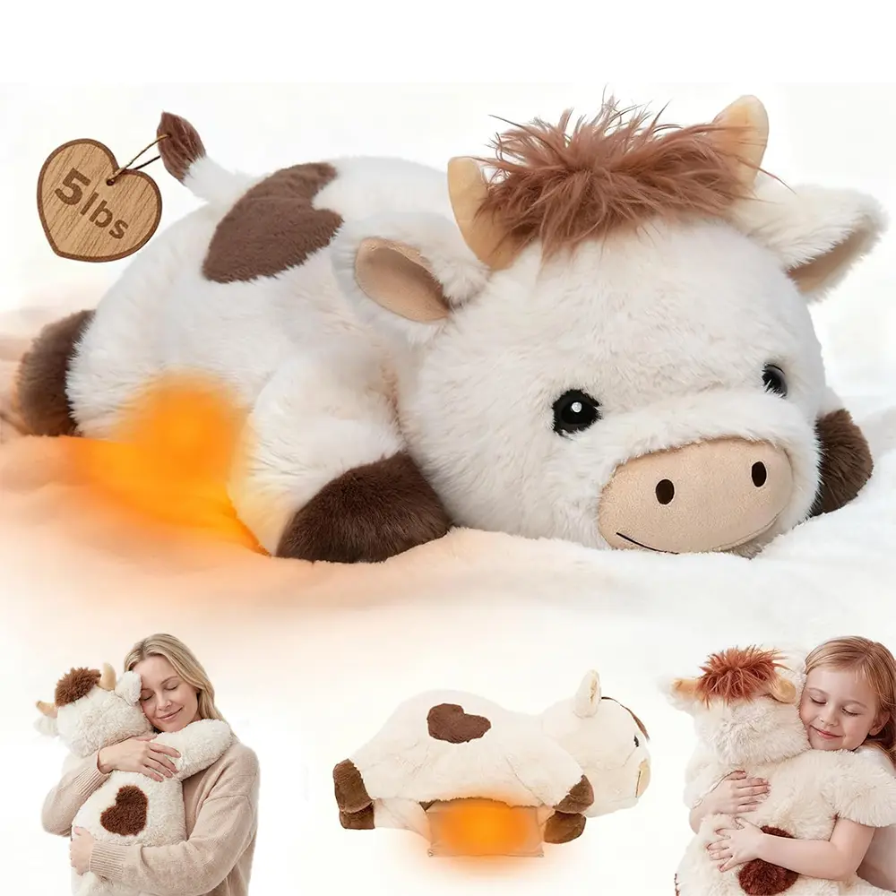 Classic Weighted Cow Plush 