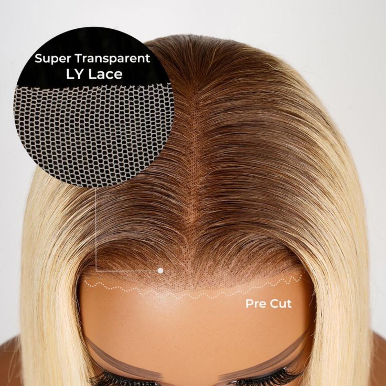 [Spring Musts] Wiggins Hair 4/613 Bob Wig Human Hair Straight Blonde Lace Closure Wig Pre Cut Lace Glueless Wigs Lace Closure Wig With Pre Plucked Hairline WeeklyDeals #SpringStatements