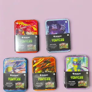 One (1) Single Random TMNT Magic The Gathering Tins (Contains 3 Play boosters and 1 exclusive Sticker)
