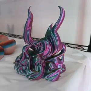 Skull and smoke game controller holder