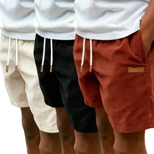3-pack men’s athletic casual shorts — pocket design, drawstring elastic waistband, suitable for outdoor hiking, everyday wear, and leisure.