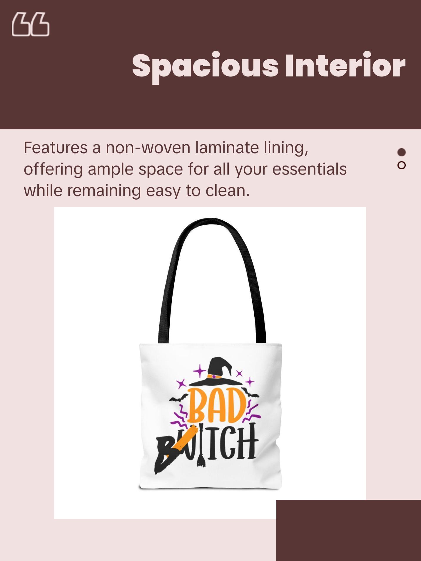 Bad Bitch Halloween Tote Bag, Witchy, Witches Brew, Trick Or Treat, Sexy Tote Bags, Tote Bags For Girls, Unique Handbags, Spooky Bags,