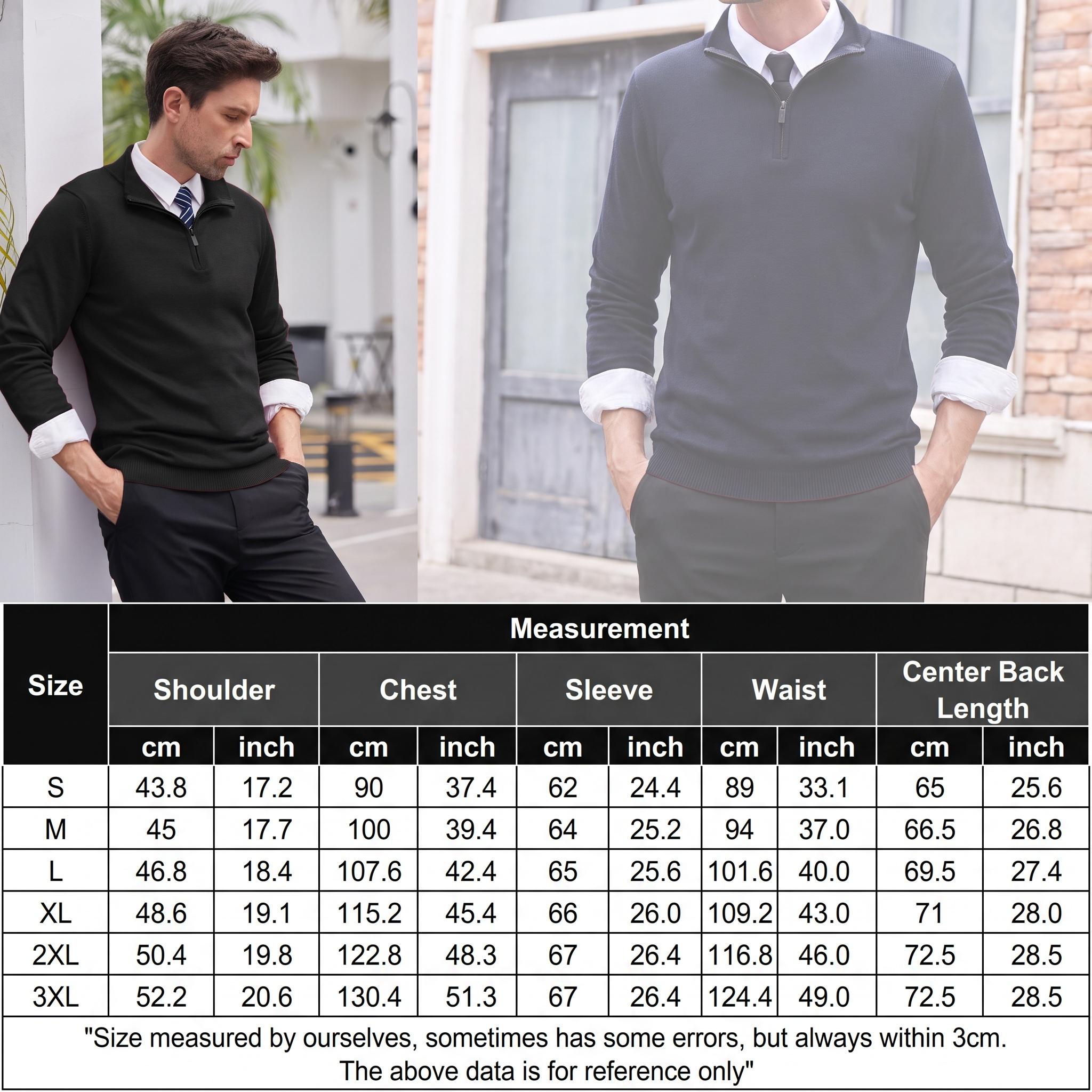 COOFANDY Fall Outfits Thin Men's Quarter Zip Up Sweaters Slim Fit Lightweight Mock Neck Pullover Casual Polo Sweaters Classic Cotton Long Sleeve Menswear Shirt Classy Shirt Classy  Collar Knitwear Outfit