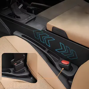 Car Seat Gap Filler Organizer, Multi-Functional Car Gap Filler with Storage Function, Universal Console Organizer for Between Seats - Automotive Interior Accessories so porte para telefono auto organizador de carro black finish multifunctional  Storage