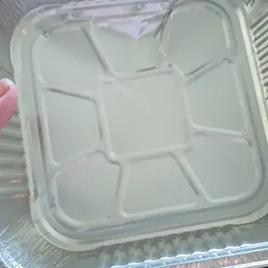 Sturdy 8x8” Square Aluminum Baking Cake Pans with Clear Plastic Lids (20-Pack) - Disposable Oven-Safe Cookware Takeout Foil Containers - Eco-Friendly, Recyclable for Cooking, Storing