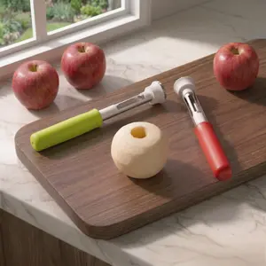 Professional 2in1 Stainless Steel Apple Corer & Peeler Multipurpose Kitchen Tool for Fruits Vegetables Fast Efficient Prep Mess Free Easy Clean