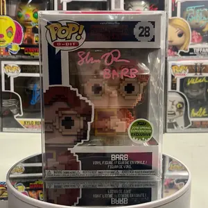 Funko Pop! Autographed Stranger Things Barb Double Signed By Shannon Purser & Mark Steger 28