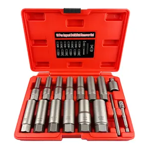16PC Spiral Screw Extractor Set – Remove Stripped & Broken Screws Easily