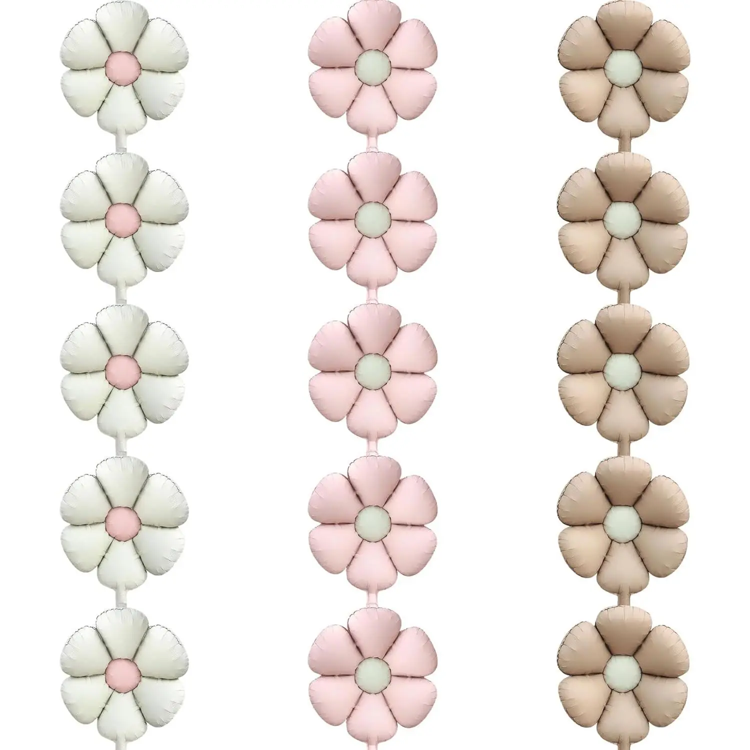 Synthetic Daisy Flower Film Balloons, Photo Props for Birthday & Wedding Party Decor, Wall Decor & Door Accents (Flower Balloon 1), Flowers