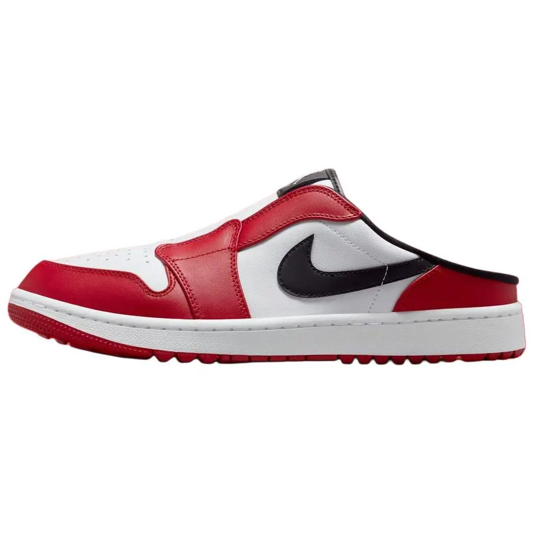 Air Jordan 1 Mule Golf 'Chicago' Chicago Edition Sneaker - Premium Leather Construction, Durable Sole, True to Size, Ideal for Golf & Street Style Wear