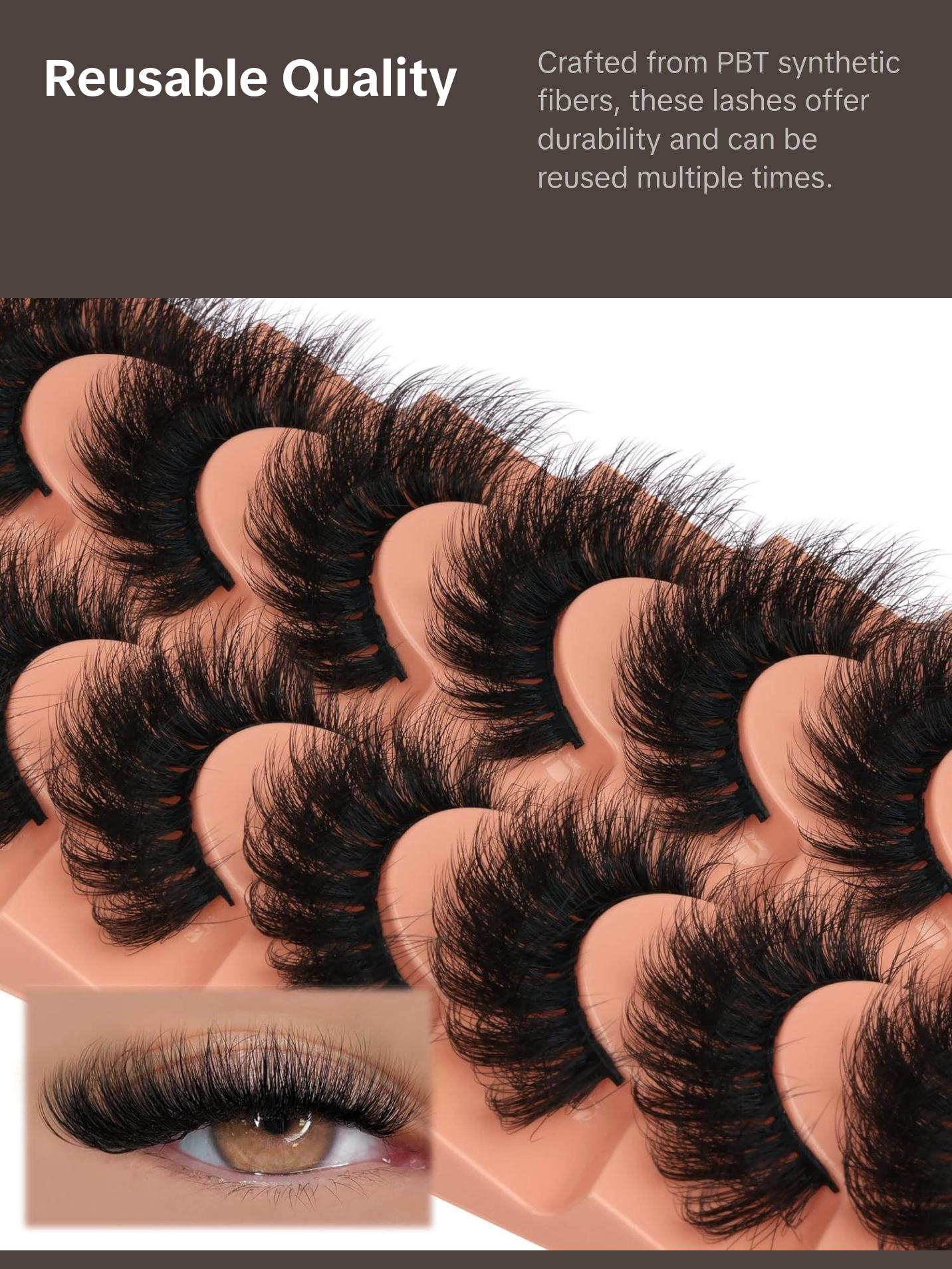 Mink Lashes Fluffy False Eyelashes 7 pairs Mink Lashes Fluffy False Eyelashes 7 pairs