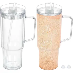 40 OZ Custom Snow Globe Lava Tumbler