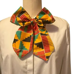 African Print Bowtie Choker Necklace