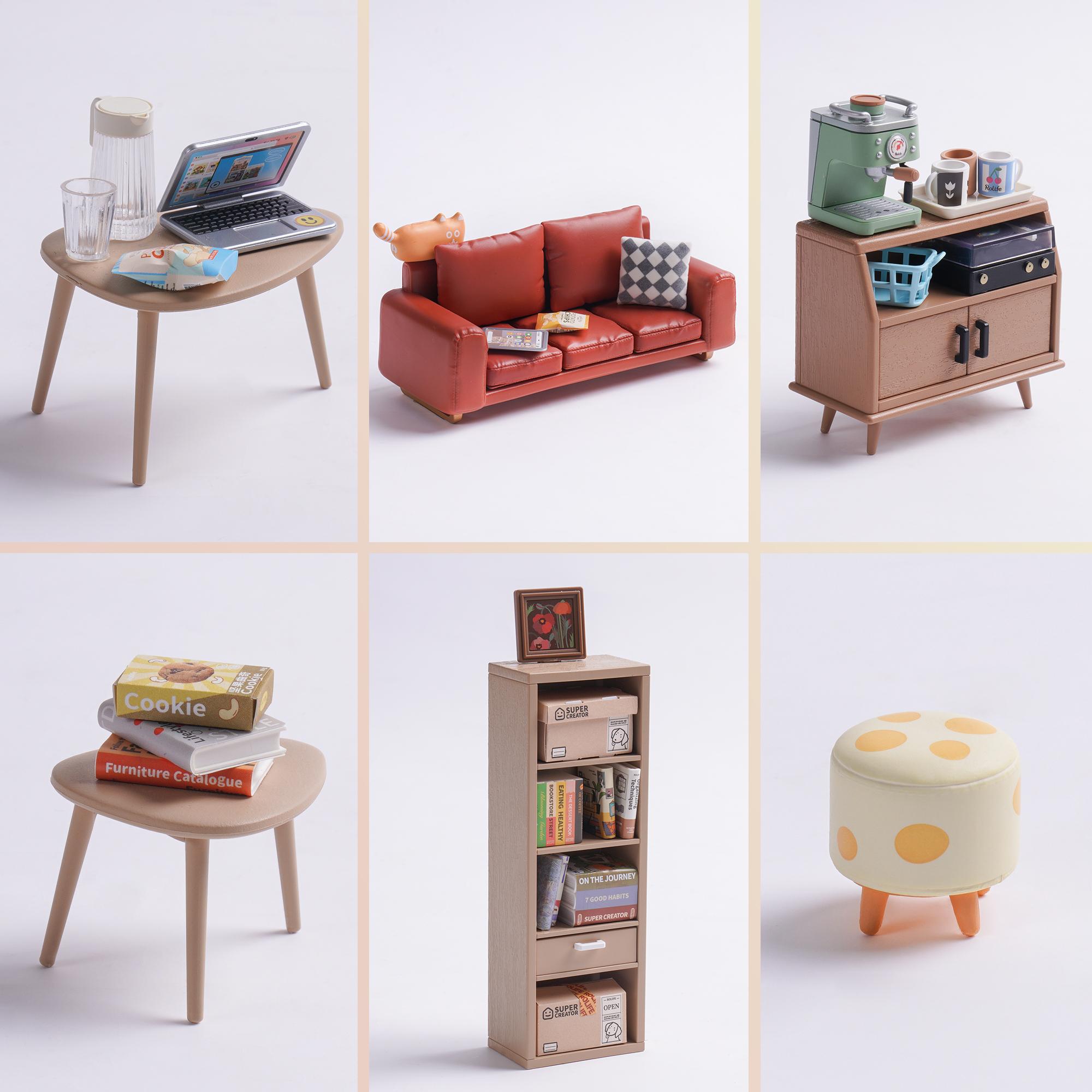 Rolife Cozy Living Lounge DIY Plastic Miniature House DW007