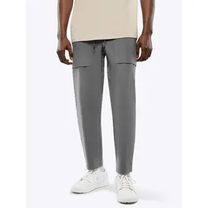 Cuts | Icon Pull-On Cropped Pant Men's | Classic Fit Straight Leg Stretch Cotton Blend | Ankle Length Drawstring Utility Pant