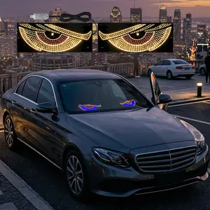 Devil’s Eye LED Car Display &  Rock Lights Kit: USB Powered Solid Color  LED Lights for Cars, Trucks & SUVs - High-Intensity Led Backlights with Dynamic Flash Effects, Professional Automotive Accent Lighting