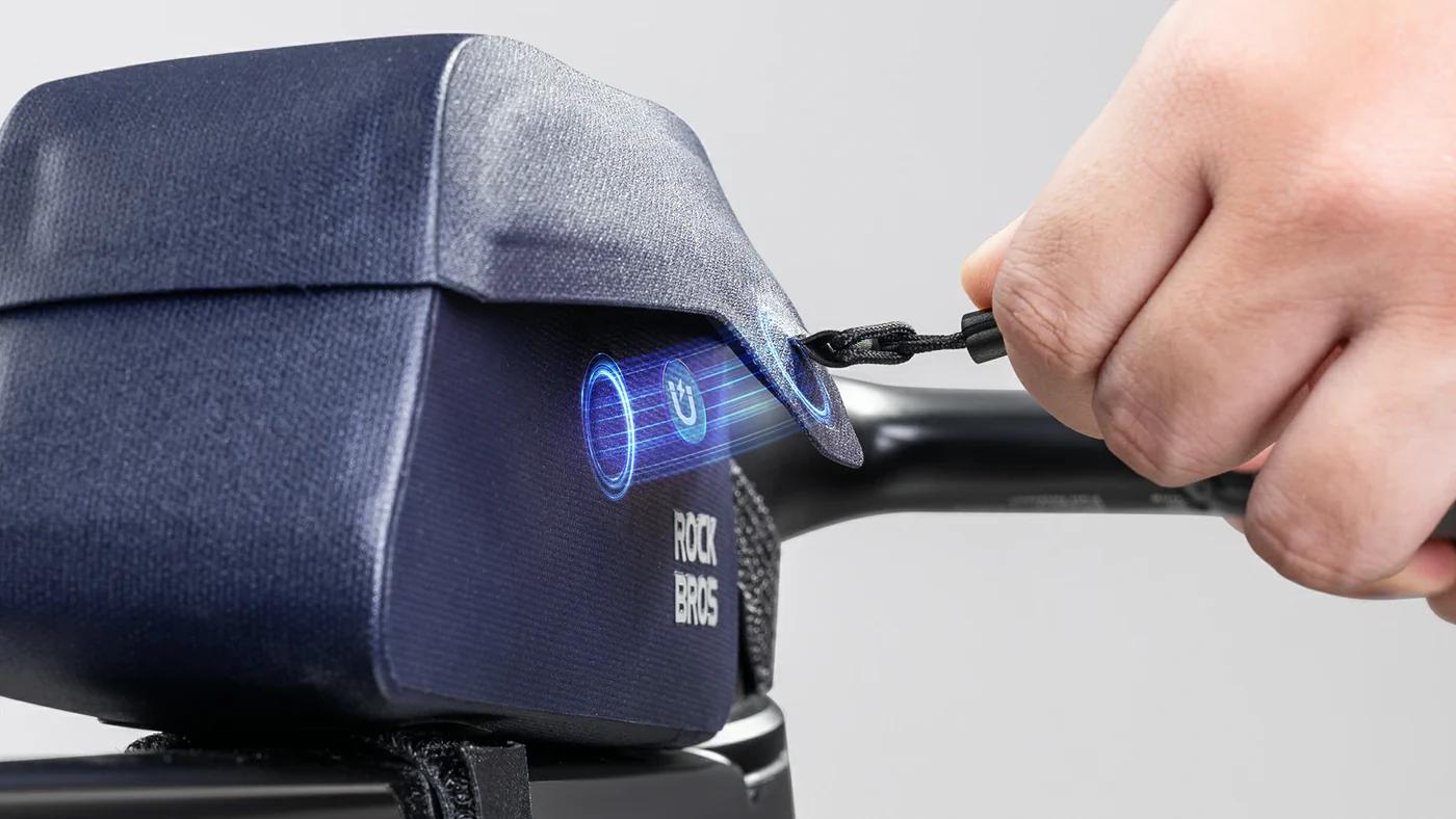 ROCKBROS Magnetic 100% Waterproof Bike Top Tube Frame Bag 0.6L/0.9L