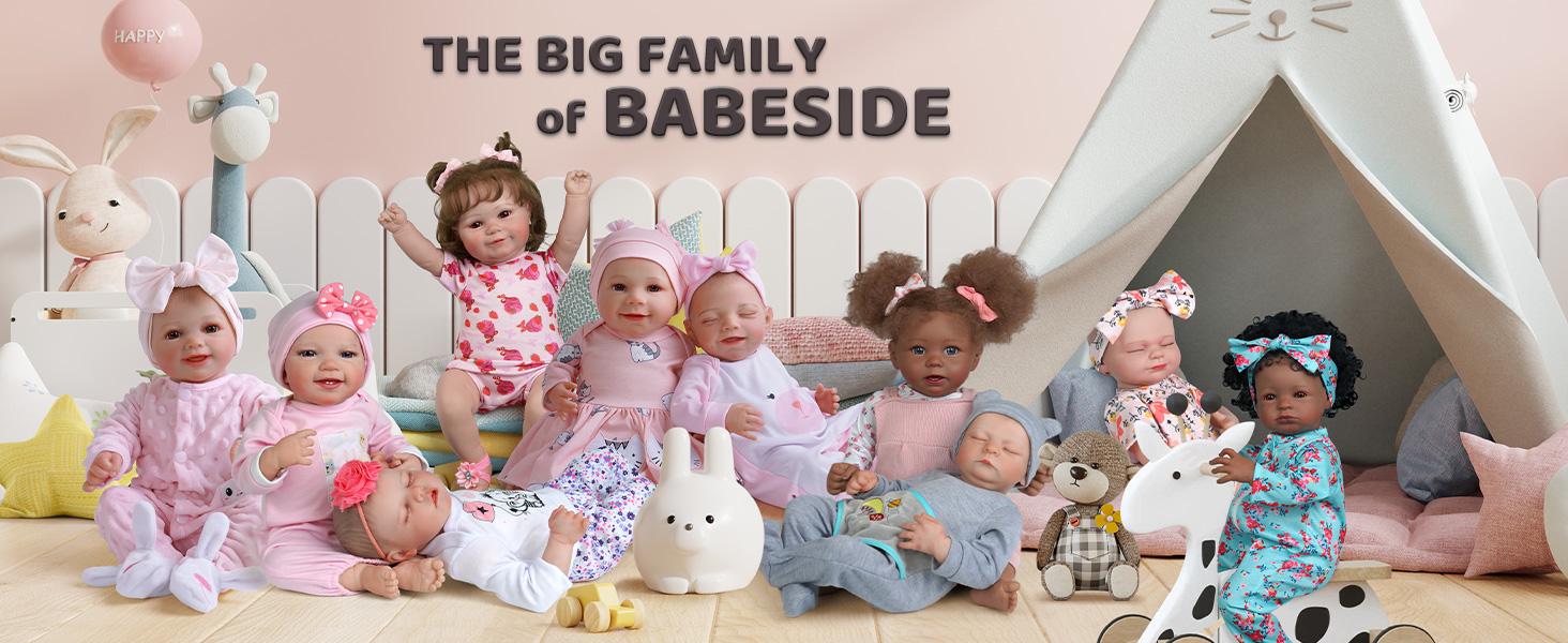 Babeside Realistic Reborn Baby Dolls 17/20/22 Inch Soft Weighted Body Lifelike Newborn Doll Girl & Boy with Gift Box for Kids Age 3+