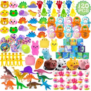 120 Pcs Easter Egg Fillers, Kids Party Favors, Small Toys Easter Basket Stuffers Goodie Bag Treat Bag Stuffers