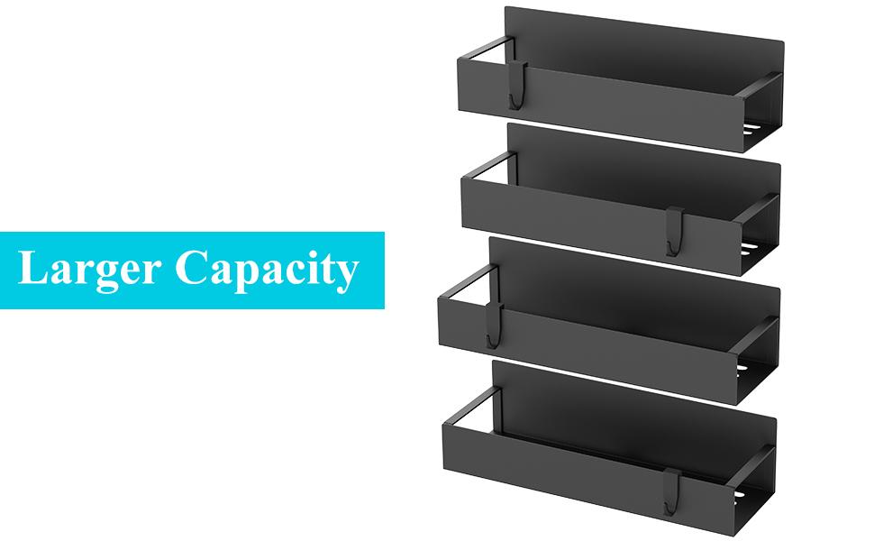 Magnetic Spice Rack for Refrigerator, Magnetic Spice Storage Rack Organizer for Fridge,Magnetic Shelf with Paper Towel Holder, Moveable Kitchen Refrigerator Seasoning Storage Rack Fridge Magnet Organizer, Kitchen Gadgets for Refrigerator, Microwave