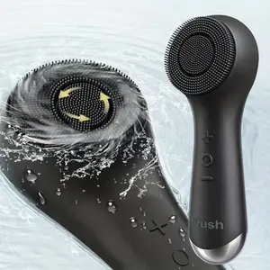 Facial Cleansing Brush, Heatable Vibrating Face Scrubber with Massage, Silicone Face Scrubber for Women & Men, Electric Facial Cleanser for Deep Cleansing, Gentle Exfoliating, Winter Gifts, Best Valentine's Day Gifts For Women/ Men