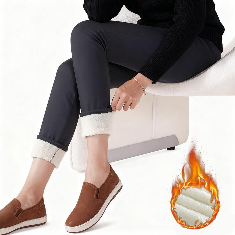 Women Winter Warm Thick Leggings Fleece Lined Stretchy Soft Thermal Sherpa Pants High Waist Tightswith-Fashionable Casual Style, Fit for Ultimate Winter Warmth and All-Day Comfort Warmer Womenswear fleece lined tights