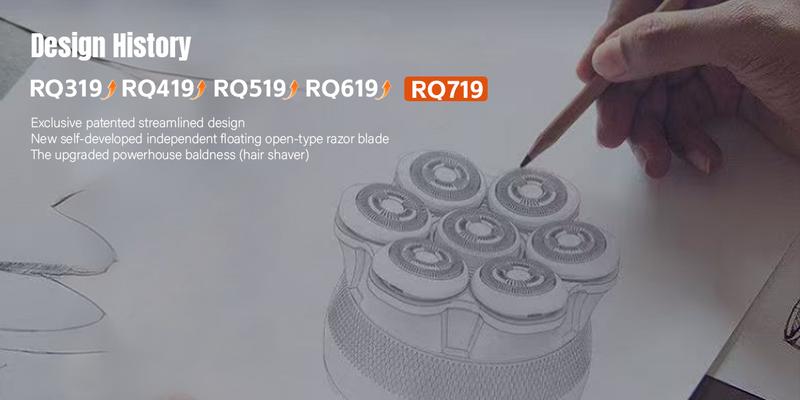 Latest Model 7D Bald Head Shaver, Electric Shaver for Menmagnetic head, IPX7 Waterproof Wet & Dry Shaving, Safe Head Shaver, LED Display, Type-C Charging, Perfect Gift for Dad Him Men smooth shave cordless rechargeable bald head razor Flawless