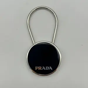 Pre-owned PRADA As Shown Shoulder Bags Enamel Logo Keychain pr9904dn