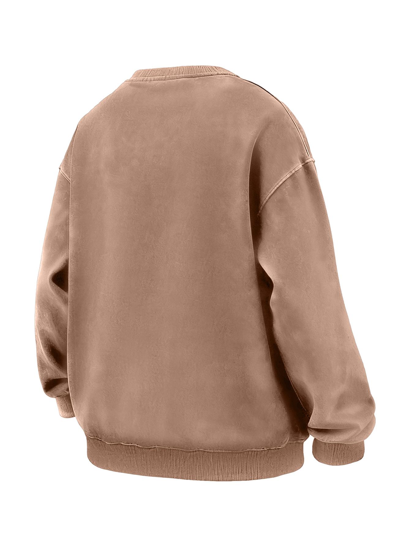 CCCMAI Men's Plain Drop Shoulder Essentials Sweatshirt Loose Fit Casual Long Sleeve Crewneck Pullover for Fall Winter Daily Wear Menswear Tops in Multiple Colors Motocross