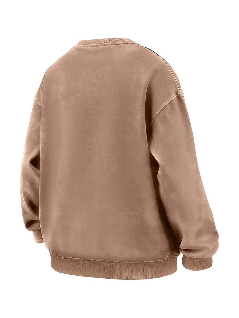 CCCMAI Men's Plain Drop Shoulder Essentials Sweatshirt Loose Fit Casual Long Sleeve Crewneck Pullover for Fall Winter Daily Wear Menswear Tops in Multiple Colors Motocross