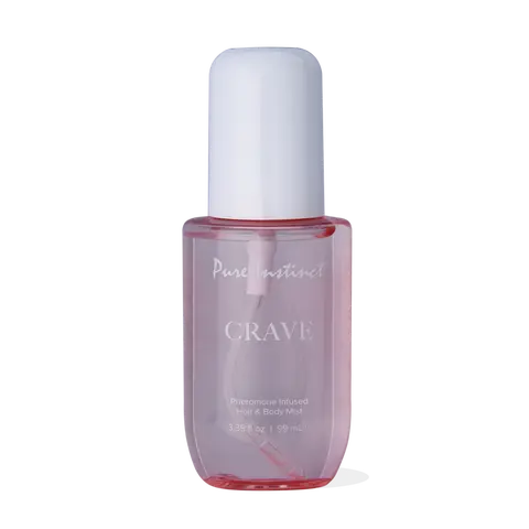 [Pure Instinct] Crave Pheromone Hair & Body Mist – Citrus Floral, Amber, Vanilla & Sandalwood Fragrance